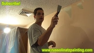 DIY How to Remove Wallpaper part4  Drywall Repair amp Wall Preparation [upl. by Eleonore68]