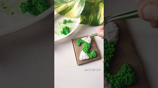 Texture art using tissue paper 🧻😮 art shortsvideo shortsfeed 5minutecrafts diy trending yt [upl. by Drucy]