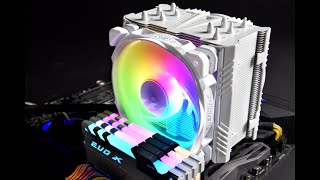 ENERMAX T50 AXE Series High Pressure Strong Airflow ARGB Air CPU Cooler [upl. by Merissa]