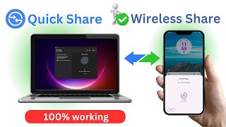 How to Share File Mobile Phone to Laptop PC by Nearby Share  Photo Video Wireless Transfer 2024 [upl. by Lynnet]