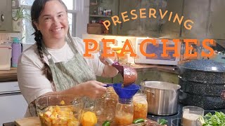 Huge Peach Preservation Day  Making the MOST out of 60 of Peaches [upl. by Naraj921]