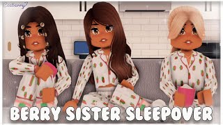 Sister Sleepover with Amberry and Phoeberry  Berry Avenue VLOG  Roblox [upl. by Uwkuhceki545]