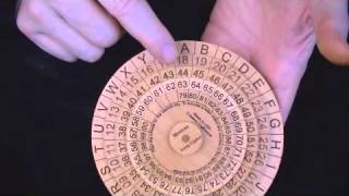 Mexican Army Cipher Wheel  state of the art encryption 100 years ago [upl. by Laertnom]