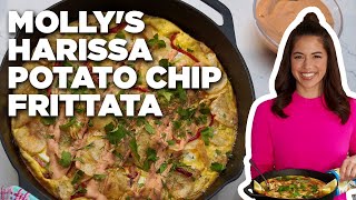 Molly Yehs Harissa Potato Chip Frittata  Girl Meets Farm  Food Network [upl. by Eiramanit]