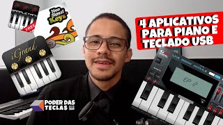 4 Aplicativos para piano e teclado USB [upl. by Rodrick]