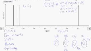 How2 Interpret a carbon13 NMR spectrum [upl. by Weissmann]