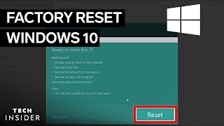 How To Factory Reset Windows 10 [upl. by Mannie211]