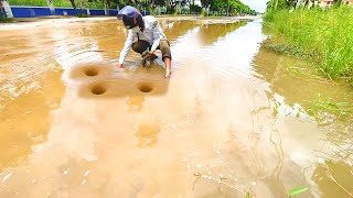 Whirlpools in Street Floods How to Drain Water Safely [upl. by Silera]