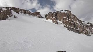 Corbets Couloir Crash Sliding Down the Entire Runout [upl. by Conlee]