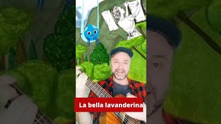 🙋‍♀️ LA BELLA LAVANDERINA  Canzoni per bambini di Stefano Fucili e Whiskey il Ragnetto shorts [upl. by Whale292]