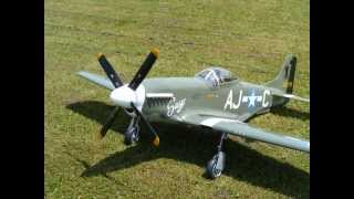 Top Flites Giant P51D Mustang ARF 2128845quot [upl. by Drue241]