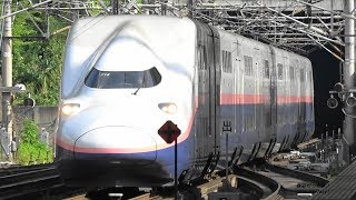 上越新幹線 E4系 高速通過映像集 High speed passing through of Shinkansen [upl. by Neelhtakyram27]