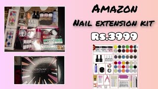 Best Nail Extension Kit🦋💅 Review From Amazon India  Low Price with amezing quality products [upl. by Kassia]