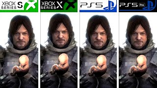 Death Stranding  Xbox Series SX  PS5  PS5 Pro  Graphics Comparison  Analista De Bits [upl. by Bobine508]