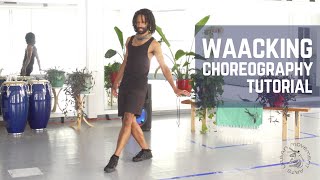 Waacking Dance Choreography Tutorial  All Levels  Vince Johnson  Urban Movement Arts [upl. by Swenson38]