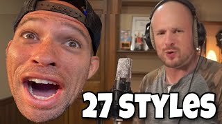 Mac Lethal 27 styles of Rapping REACTION 🔥😂 [upl. by Etteve]