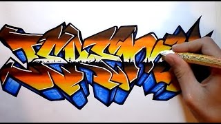 TUTO GRAFFITI  Faire des dégradés de couleurs avec des promarkers  Part 2 [upl. by Artimed296]