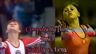 Compulsory floor routine  Natalia vs Lena [upl. by Ruiz]