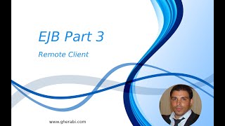 EJB Part 3  Remote Client [upl. by Spiegel]