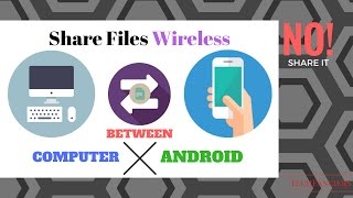 How to Share Files Between PC and Android using wifi  without Shareit  Wirelessly [upl. by Yuhas]