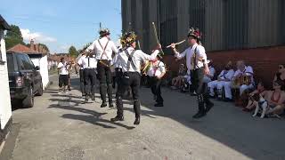 Leominster Morris dance quotLord Herefords Knobquot at Bromyard Folk Festival 2023 [upl. by Aronoel865]