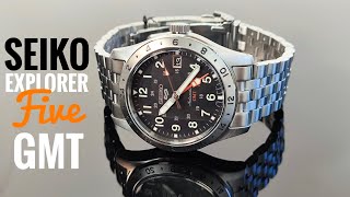 SEIKO 5 Sports  SSK023K1  Seiko Explorer II GMT  Fieldwatch  Review deutsch [upl. by Ulah469]