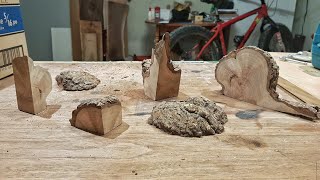 Cutting A Burl Up For Blanks [upl. by Tnomad]