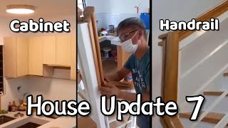 Home Improvement Update 7 Handrail and Overhead Kitchen Cabinet  Talia House Unit  Idesia Dasma [upl. by Madancy]