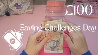 Saving Challenges Day £100 Stuffing 🩷🫶 [upl. by Natsreik835]