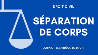 Séparation de corps et séparation de fait [upl. by Llenrap560]