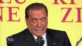 Governo e Manovra la reazione di Silvio Berlusconi  Porta a porta 12122018 [upl. by Llehsyt]