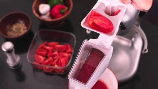 Fruit amp Vegetable Strainer amp Grinder Attachments  KitchenAid [upl. by Eelidnarb]