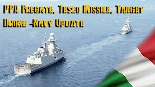 PPA Fregate Teseo Missile Leonardo Target Drone  Navy Update [upl. by Arly]