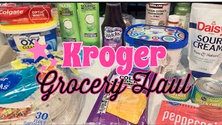 KROGER GROCERY HAUL [upl. by Natsyrk]