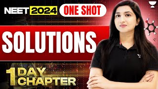 Solutions in One Shot  1 Day 1 Chapter  NEET 2024  Akansha Karnwal [upl. by Kciredorb]