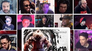 Street Fighter 6 Akuma Gameplay Trailer Reaction Mashup [upl. by Zildjian]