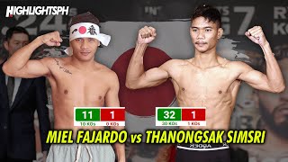 1ST ROUND KNOCKOUT SA JAPAN❗MAKUHA KAYA NI FAJARDO❗Miel Fajardo vs Thanongsak Simsri [upl. by Mor]