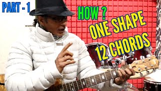 How To Play Barre Chords  What Are E Shape Chords  Part  1  2 Strings Barre Chords [upl. by Viveca]