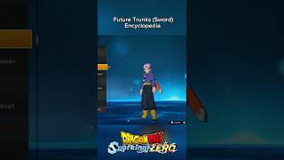 Future Trunks Sword Encyclopedia dragonballsparkingzero sparkingzero dragonball shorts [upl. by Breger]