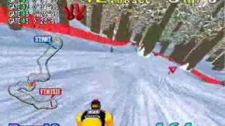 Model 2 Emulator Sega Ski Super G Gameplay [upl. by Derf]