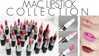 MAC Lipstick Collection 2015 amp Lip Swatches  Gem Lo Valentine [upl. by Frasier]