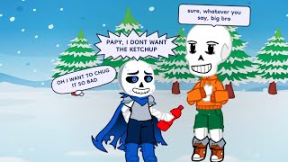 UNDERSWAP reacts to “Ketchup” comic dub parts 1 and 2 [upl. by Aelrac]