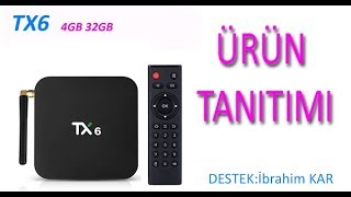 Android Tv Box Tanix Tx6 TANITIMI [upl. by Narot]