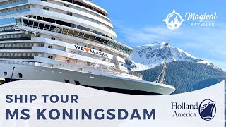 Discover Alaska on Holland America Line Koningsdam  Full Ship Tour [upl. by Asemaj]