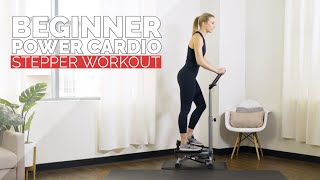 10 Minute Power Cardio Stepper Workout  Great For All Levels [upl. by Adehsor]