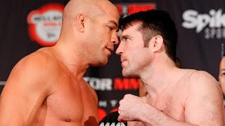 Tito Ortiz vs Chael Sonnen Bellator 170 WeighIn Staredown [upl. by Egap994]