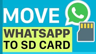 How to move WhatsApp  Data to external SD Card  WhatsApp Tricks [upl. by Sosanna]