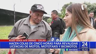 ¡Atención Conductores de motos y mototaxis tendrán hasta el viernes 12 para revalidar brevete [upl. by Geldens]