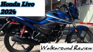 Honda Livo 2024💥 Walkaround Review ❤️  E 20 💫Update Latest Model [upl. by Amick]