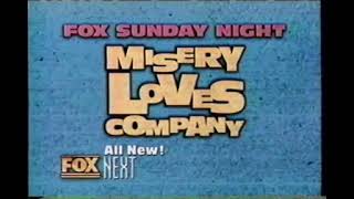 Fox promo  Misery Loves Company 1995 [upl. by Howlend]